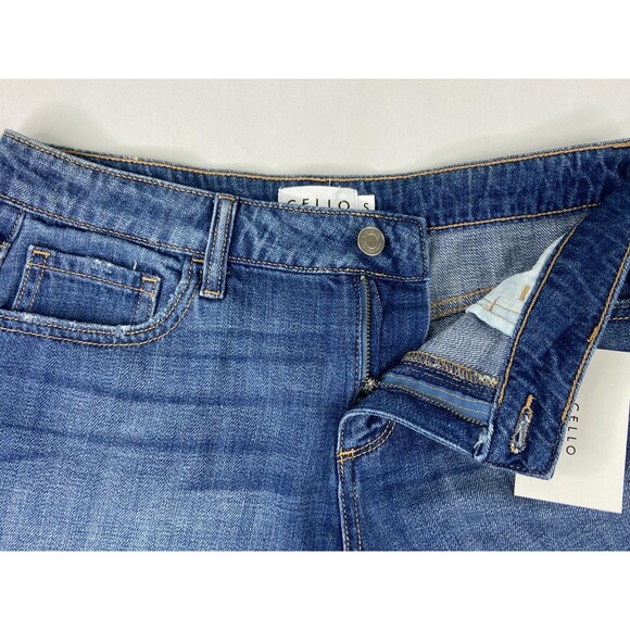 Cello Women Small Denim Shorts Jeans Cutoff Mid Rise NWT - Picture 4 of 8